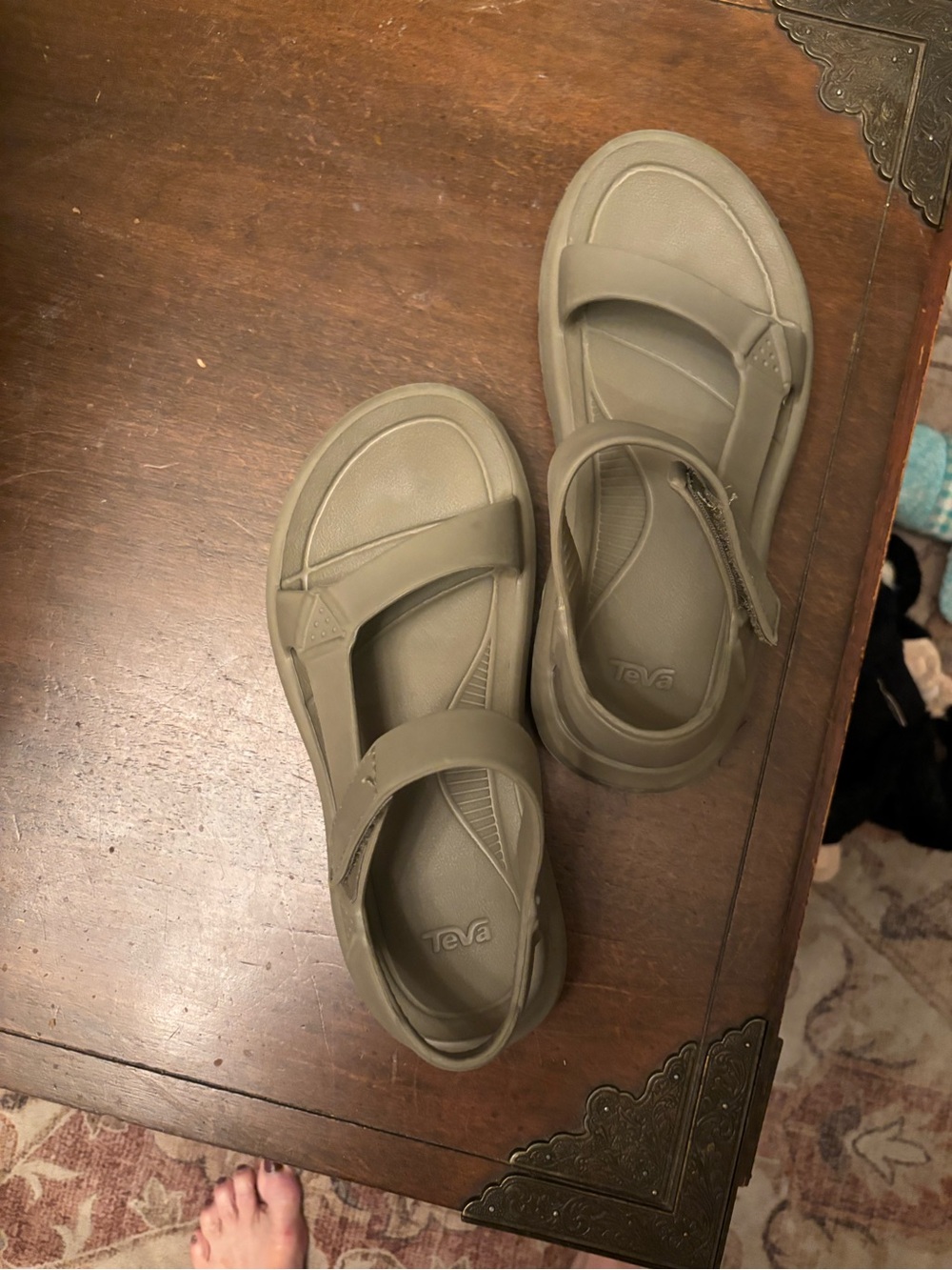Teva Women's Olive-Tan Sport Sandals